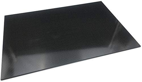 Fibre de carbone 3K mate rigide 4,5mm pour châssis robotique 350x400