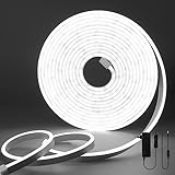 Tira LED Neon 10 Metros, Neón LED Impermeable IP65, Luces LED Neón con Interruptor, Tiras de Neón Flexible Ajustable,...