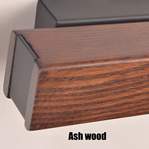 Lámpara de pared de madera con rotación de 360° y luz regulable de lectura 6