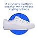 Keds Women's Triple Kick Canvas Fashion Sneaker, white, 7 M US