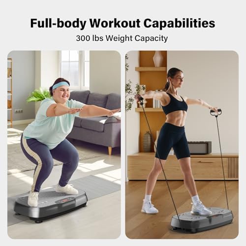 Vibration Plate Exercise Machine: TISSCARE Weight Loss and Lymphatic Drainage Vibrating Plates, Whole Body Workout Sculpting Platform for Home Fitness Fat Burner for Women Men 7