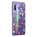 Suhctup Transparente Funda Compatible con Xiaomi Mi 9 Lite/A3 Lite,Cárcasa Silicona Ultra Fina Flor Diseño Anti-Arañazos Antigolpes Bumper TPU Resistente Case Cover para Xiaomi Mi 9 Lite/A3 Lite(7)