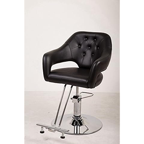 Danyel Beauty Classic Hydraulic Salon Spa Hair Styling Equipment with Hair Dryer Holder (Black) Cover