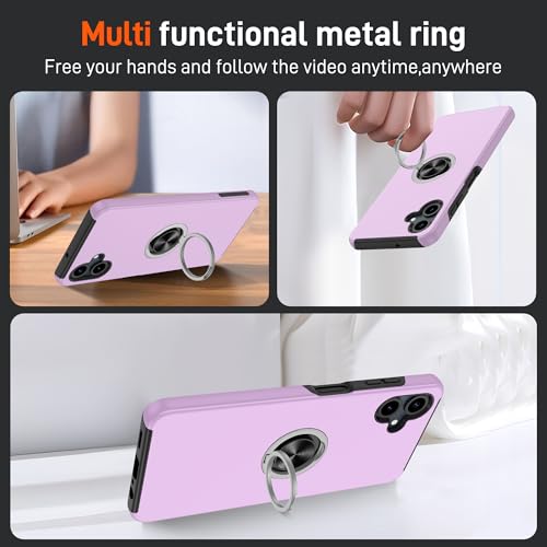 Coque Samsung Galaxy A06 violette antichoc et robuste avec protège écran - 4