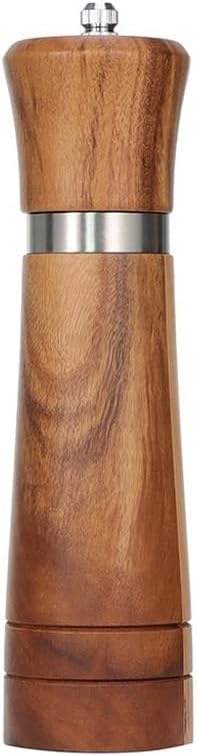 Salt and pepper grinder set, Wooden Salt and Home Kitchen Shaker Pepper or Grinder(6 Inch)