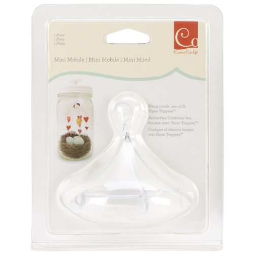 Cosmo Cricket COS68231 Mini-Mobile Craft Ornaments, 5,1 x 5,1 cm, Weiß