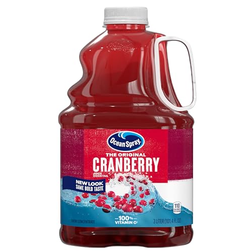 Image of Ocean Spray Cranberry Juice Cocktail, 101.4 Fl Oz Bottle (Pack of 1)