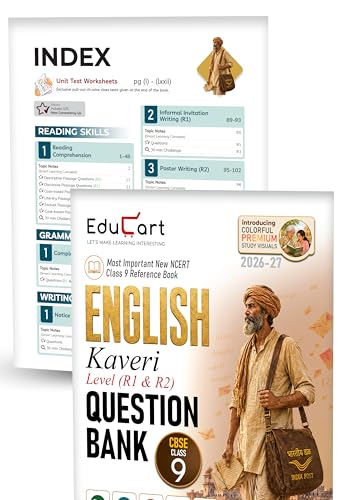 Image of Educart CBSE Class 9 Question Bank 2027 Bundle of 3 Books | New NCERT Based Reference & Guidebook for 2026-27 | Science Exploration, Mathematics ... Kaveri R1 & R2 With Pull-Out Worksheets