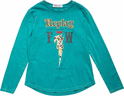 Replay Sg7133 t-shirt fille mode enfant vêtement été col rond