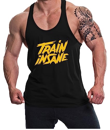 Image of The BLAZZE B8006 Men's Cotton Sleeveless Racer Y Back Yoga T-Shirt for Men