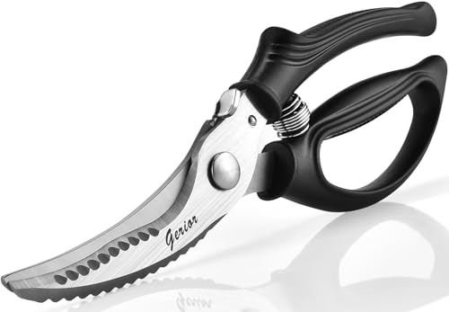 Comparison: Best Kitchen Shears For Spatchcock 8 Heavy Duty Poultry Shears - Kitchen Scissors for Cutting Chicken, Poultry, Game, Meat - Chopping Vegetable - Spring Loaded