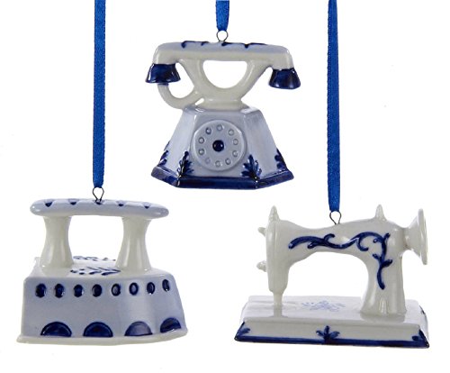 Kurt Adler Delft Blue Old World Ornament