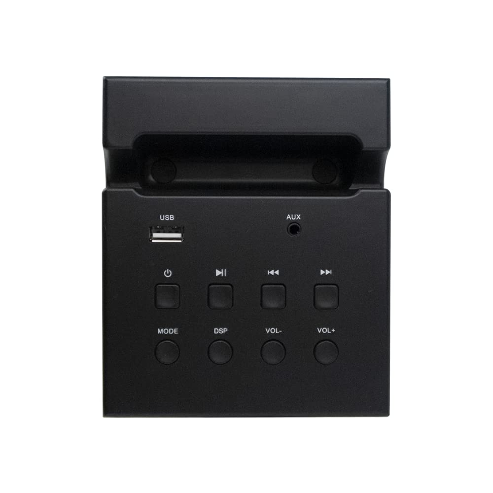 NGS Sky Charm - Tour de Son Bluetooth 50W avec Télécommande, Entrée Optique, USB, Radio FM et AUX in (Couleur Noir)