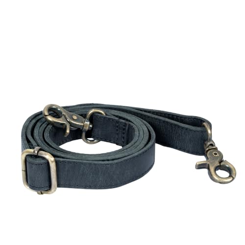 Image of Genuine Leather Purse Strap Replacement Adjustable 1 inch Wide ~ Womens Crossbody Handbag Laptop Bag Strap 28 inch-57 inch