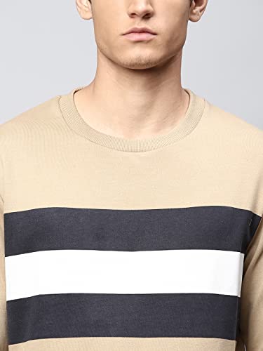Image of Dennis Lingo Men's Poly-Cotton Sweatshirt with Crew Neck - Regular Fit Full Sleeves, Casual Winterwear for Men