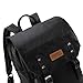 Montana West × Wrangler Black Leather Backpack for Women Laptop Backpack for Men Unisex Fashion Backpack Purse