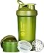 BlenderBottle ProStak System with 22-Ounce Bottle and Twist n' Lock Storage, Moss Green