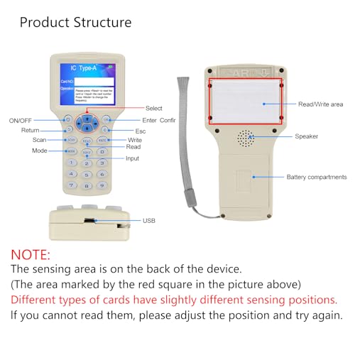 Décodeur de carte cryptée et copieur RFID avec écran couleur haute résolution - 4