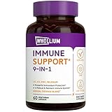 Whollium Sambucus Elderberry with VC, D3, Zinc, Selenium, Echinacea, Garlic, Ginger & Black Pepper,