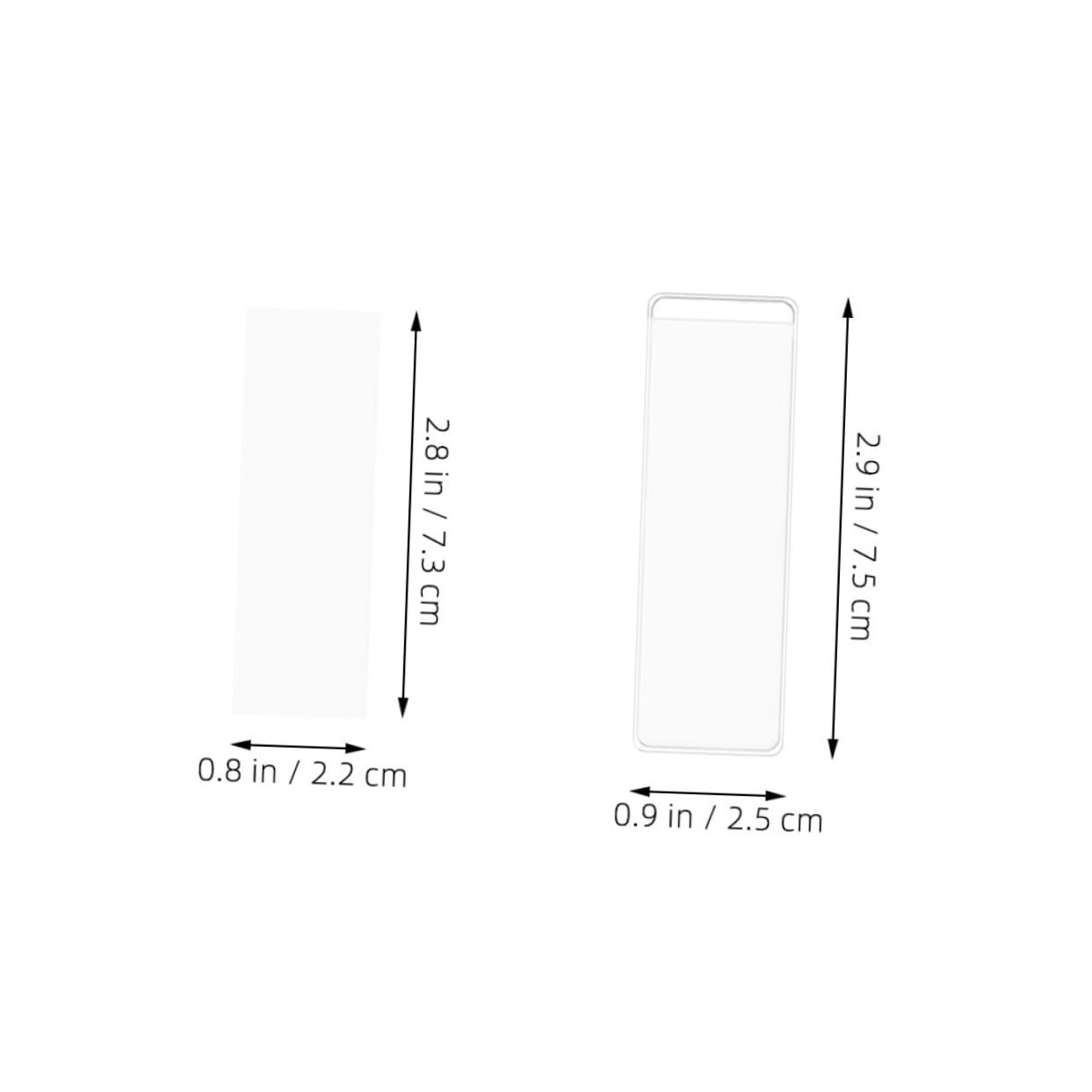 Lot De 200 Protège-cartes Adhésifs Puissants Porte-cartes De Visite Porte-étiquettes Autocollantes Pour Lorganisation Des Dossiers
