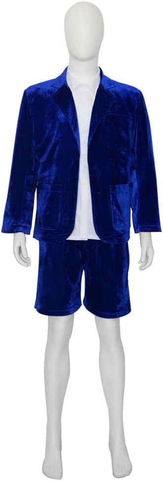 US size Jacket shirt short Uniform Cosplay Costume Velvet Suit for Party Concert Performance