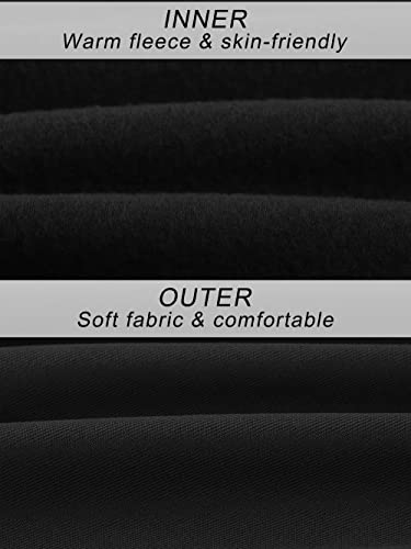 URATOT 2 Sets Women’s Thermal Underwear Set Fleece Lined Thermal Underwear Soft Long Top Bottom Set for Women Cold Winter4