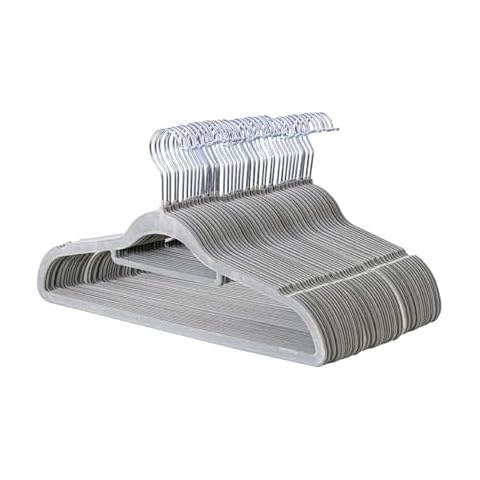 K-ONE Set of 50 Non-Slip Velvet Hangers Cover