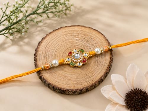 Image of Rakhi Set Combo with Roli Chawal