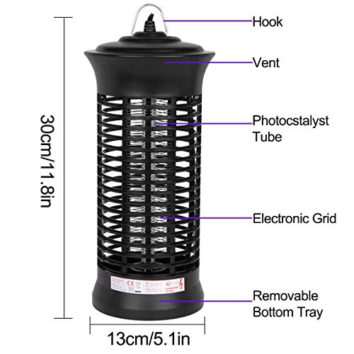 Muggenlamp Muggenkiller Lamp, Fysieke Bug Zapper Muggenkraal, Stille Veilig Niet-giftig, Woonkamer Baby Slaapkamer… - Image 3