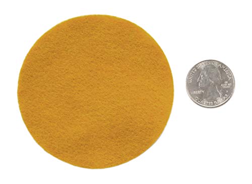 Image of Playfully Ever After Mustard Yellow Craft Felt Circles (3 Inch - 30pc)
