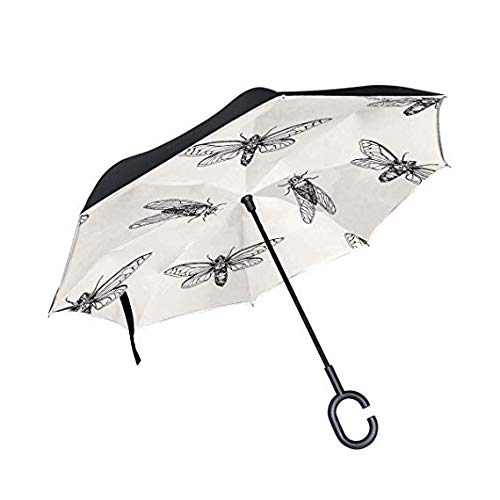 Parapluie inversé anti-UV : finie la voiture mouillée grâce à la poignée en C golf