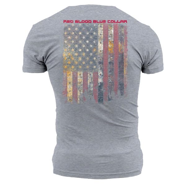 Grunt Style Red Blood Blue Collar Men's T-Shirt2