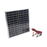 Opatiny Monocristallino 20W Pannello Solare 12V Batterie Fotovoltaico Portatile per Caricabatterie con Telaio in Alluminio e Cavo Campeggio RV
