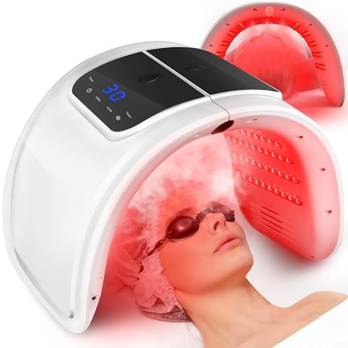 LED Red Light Therapy Mask with Spray Function