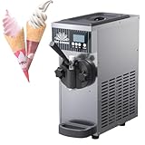 【CONTRÔLE INTELLIGENT】La sorbetière est équipée d'un panneau de commande LCD intégrant des fonctions de pré-refroidissement automatique, de dégivrage, de nettoyage en un clic et de minuterie. Vous pouvez ainsi consulter à tout moment le temps de production et la quantité restante. La fonction de décongélation permet de décongeler rapidement la glace à la température de service idéale.