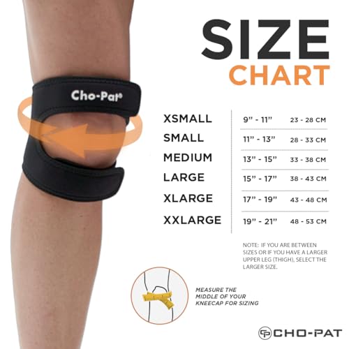 Adjustable Knee Strap for Knee Pain Relief, Medium, 1 Pair