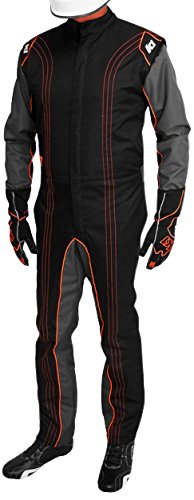Photo 1 of K1 Race Gear CIK/FIA Level 2 Approved Kart Racing Suit (Orange, 4X-Small) Orange 4X-Small