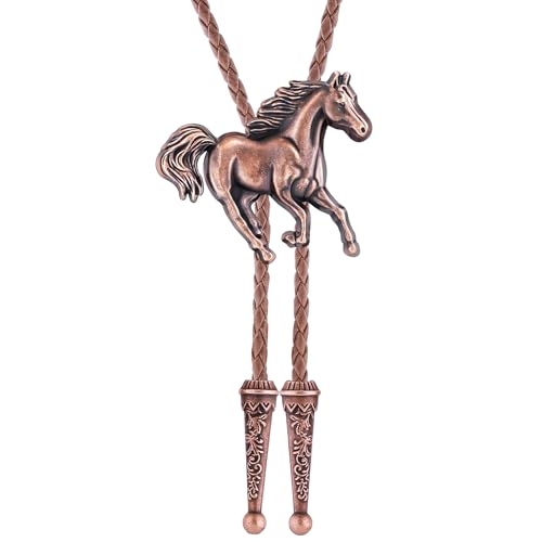 Image of Jeilwiy Bolo Tie for Men, Western Bolero Tie Cowboy Ties Native American Cowgirl Bolo Tie Accessories for Men Women