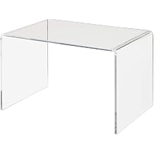 Acrylic Table Acrylic Display Stand Transparent Bed Table 5mm Thickness U-Shape Space-Saving Compact Durable Slim Long-Lasting Low Table Coffee Table Display Stand Stylish Home Use Living Room