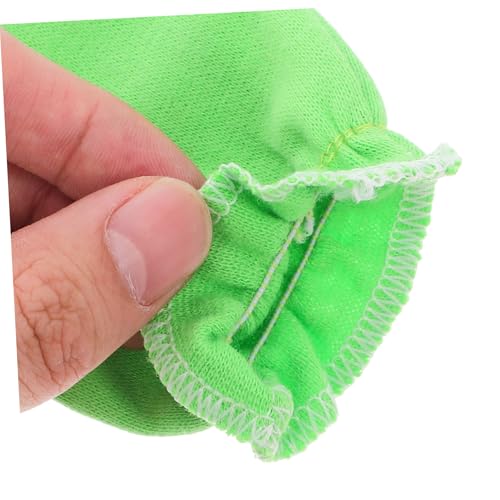 PartyKindom 4Pairs Newborn Scratch Gloves Cotton Mittens for Face Protection Comfortable Breathable Random Color for Unisex Safety Gloves3