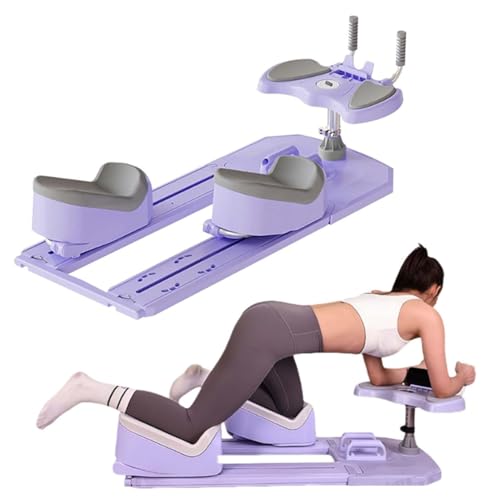 Multifunktionales Krabbel-Trainingsgerät – Zerlegbarer dynamischer Wirbelsäulen-Twist- & Dehntrainer – Geräuscharmes Krabbel-Workout-Gerät – Trainingsausrüstung für Rumpf, Gesäß, Beine Purple