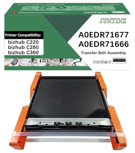 JUNTINE Remanufactured A0EDR71677 Transfer Belt Assembly Replacement for A0EDR71677 A0EDR71666 Transfer Belt Assembly Compatible with Konica Minolta bizhub C220 C280 C360 Printers(1-Pack)