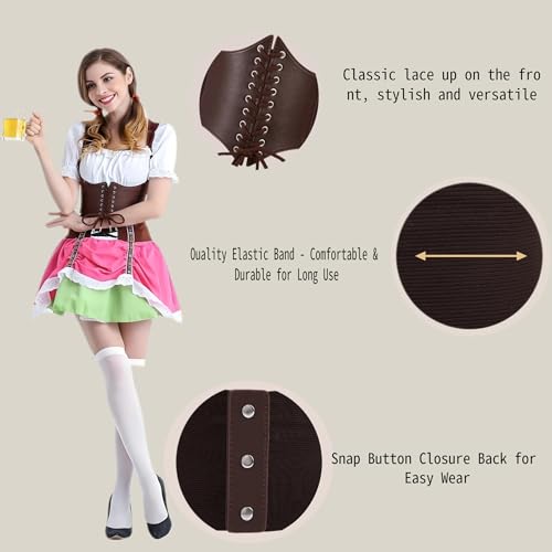 Ladies' lace waistband, tight corset, elastic, medieval court waistband, suitable for Halloween dress up4