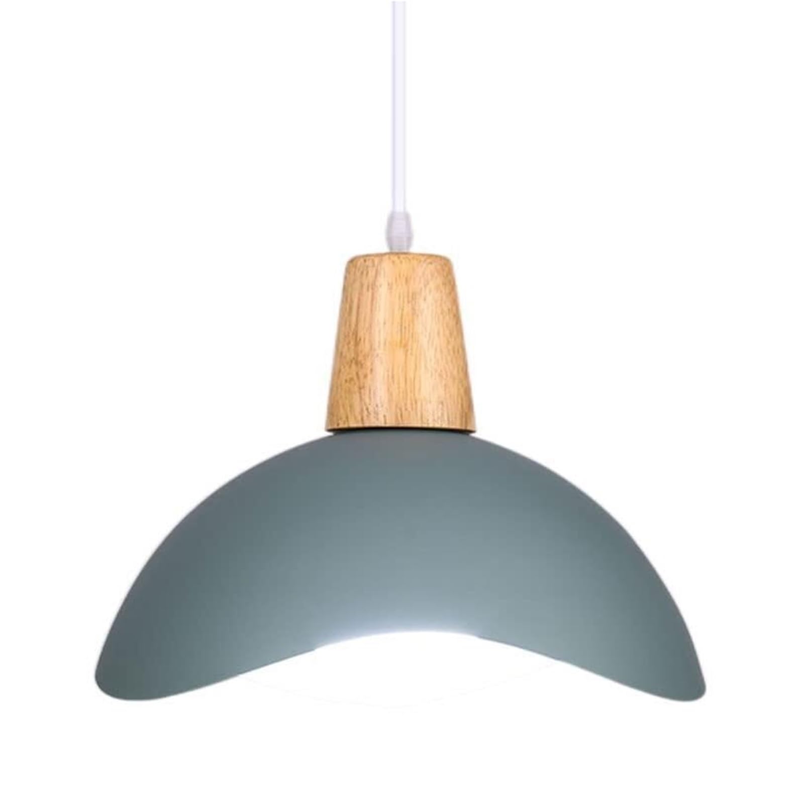 KHUKHU Creative Metal Lampshade Industrial Chandelier Nordic Corridor Decor Ceiling Light E27/E26 Base,Living Room Ceiling Pendant Light for Restaurant Bar Bedroom Bedside(A Gray)