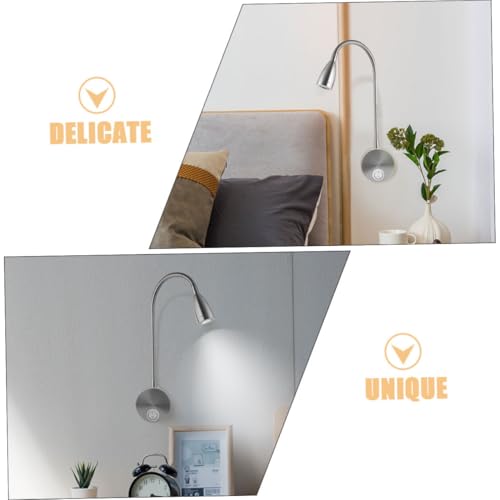 Lámpara de pared LED Mipcase luz cálida orientable para lectura en dormitorio 3
