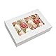 BTSD-home Keksboxen, 30,5 x 20,3 x 6,3 cm, Bäckerei-Boxen mit Sichtfenster, Leckerli-Boxen für Kekse, Verpackung, Geschenk, Dessertboxen für Erdbeeren, Donuts, zerbrechbares Herz (weiß), 30 Stück