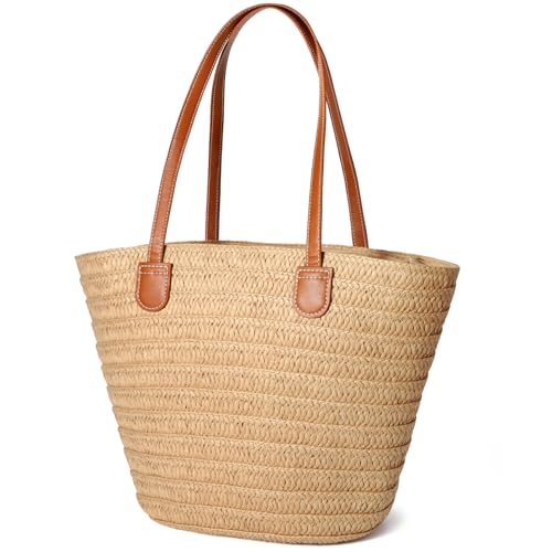 Hommtina Straw Bag Womens Straw Beach Bag Vacation Purse for Summer by Hommtina - Used condition - US$16.91
