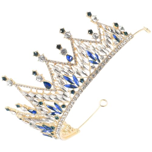 Tiara de novia barroca azul para un accesorio de compromiso inolvidable