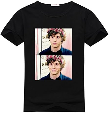LLtshirt - Evan peters T-shirt, Men's 100% Cotton Tee Shirt