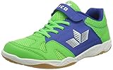 Stabile TPR-Laufsohle Lico Sport VS Unisex Kinder Hallenturnschuh, Grün/ Blau, 31 EU
